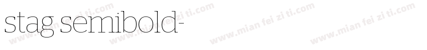 stag semibold字体转换